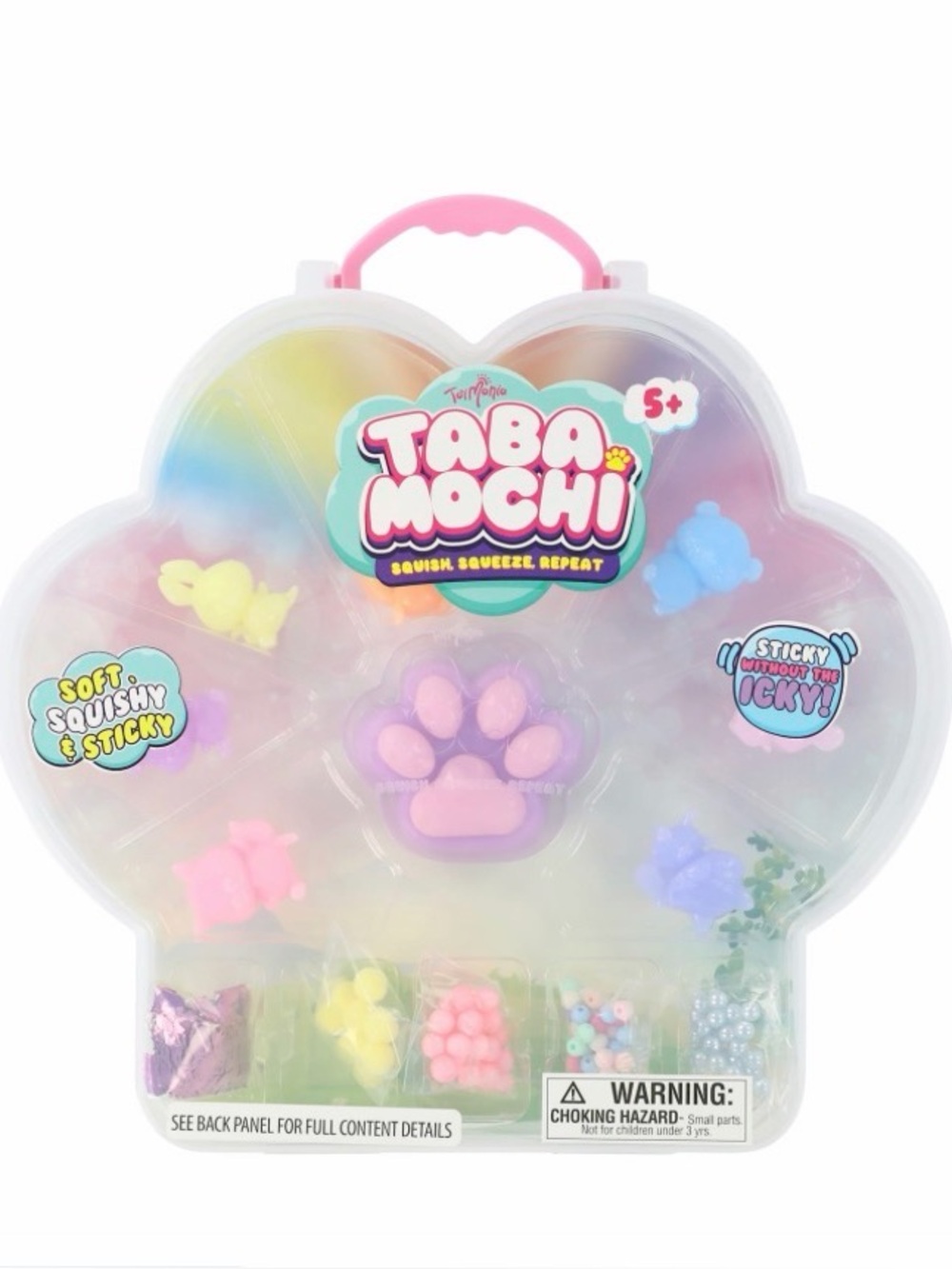 TABA MOCHI Kids Squishy Toy Set - Pastel Pink Paw